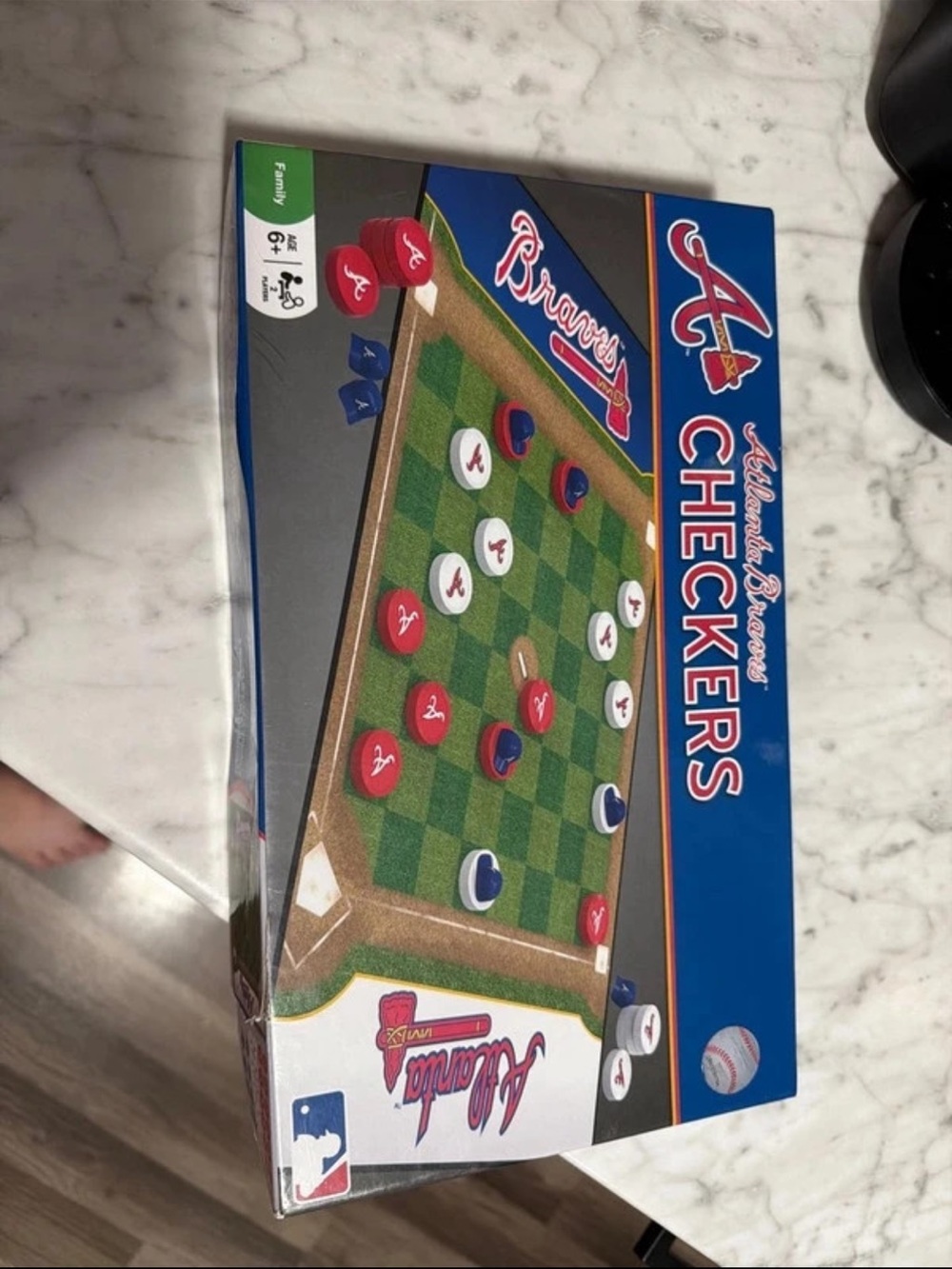 MLB Atlanta Braves Checkers - Red, White & Blue
